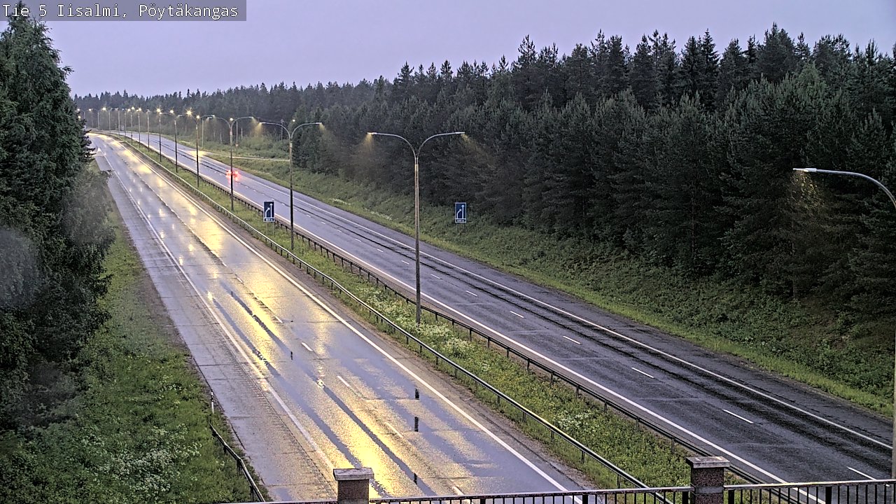 Weather Camera Image Road 5 Iisalmi, Pöytäkangas, Iisalmi, Pohjois-Savo