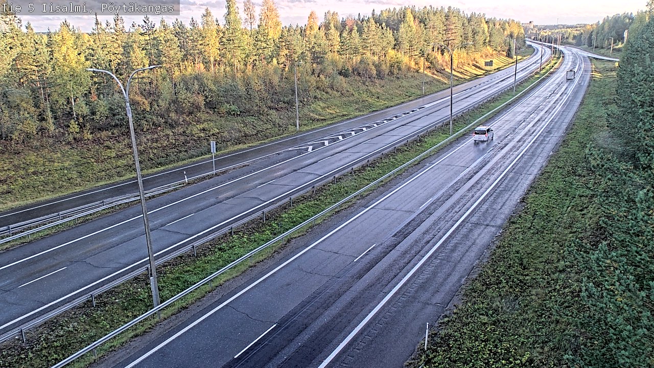 Weather Camera Image Road 5 Iisalmi, Pöytäkangas, Iisalmi, Pohjois-Savo