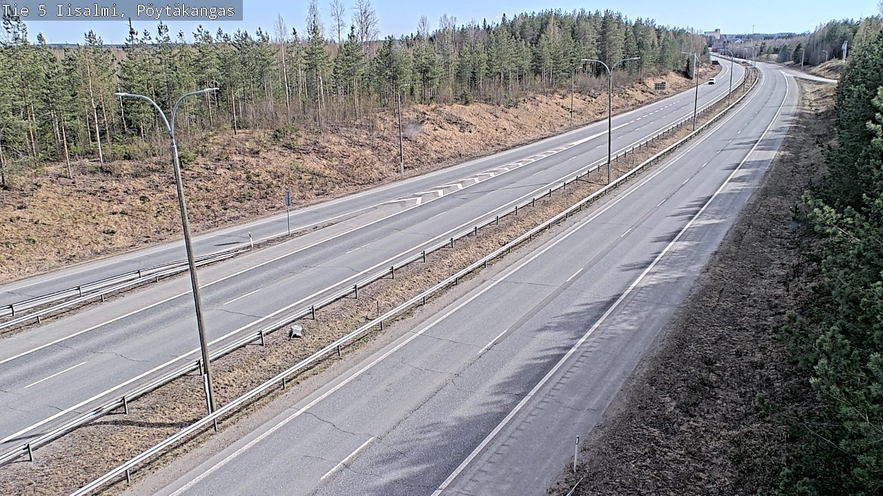 Weather Camera Image Väg 5 Idensalmi, Pöytäkangas, Iisalmi, Pohjois-Savo