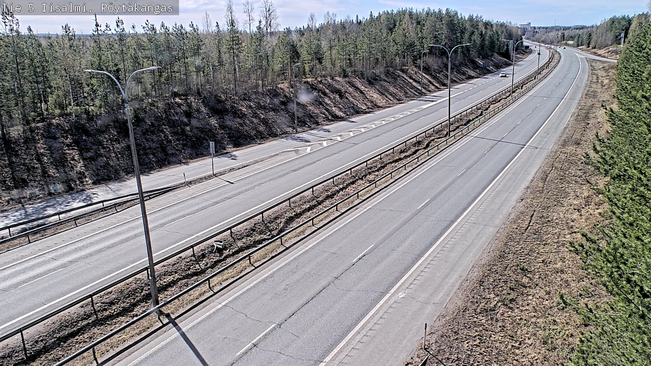 Weather Camera Image Väg 5 Idensalmi, Pöytäkangas, Iisalmi, Pohjois-Savo