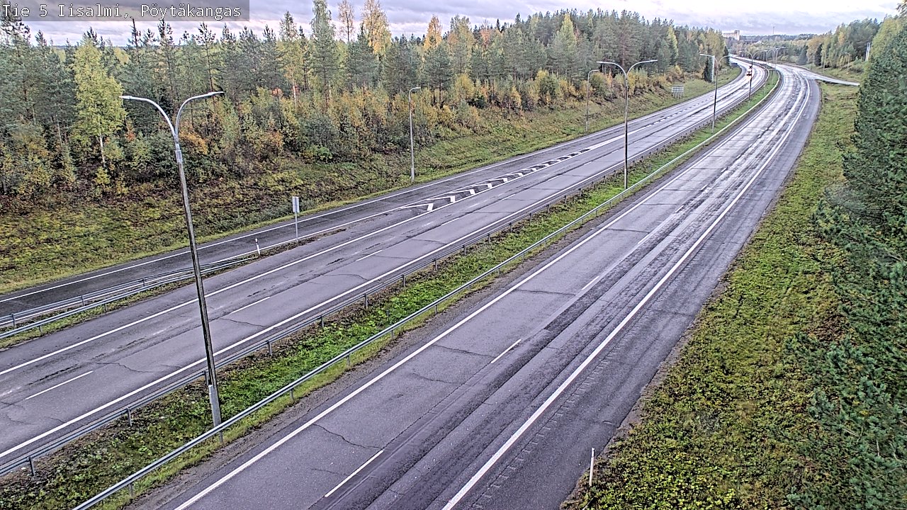 Weather Camera Image Road 5 Iisalmi, Pöytäkangas, Iisalmi, Pohjois-Savo