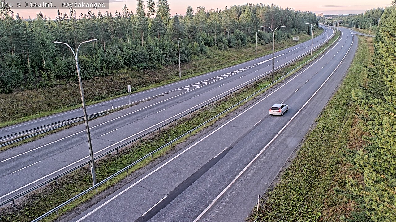 Weather Camera Image Road 5 Iisalmi, Pöytäkangas, Iisalmi, Pohjois-Savo
