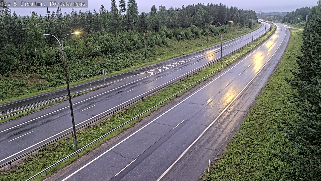 Weather Camera Image Road 5 Iisalmi, Pöytäkangas, Iisalmi, Pohjois-Savo