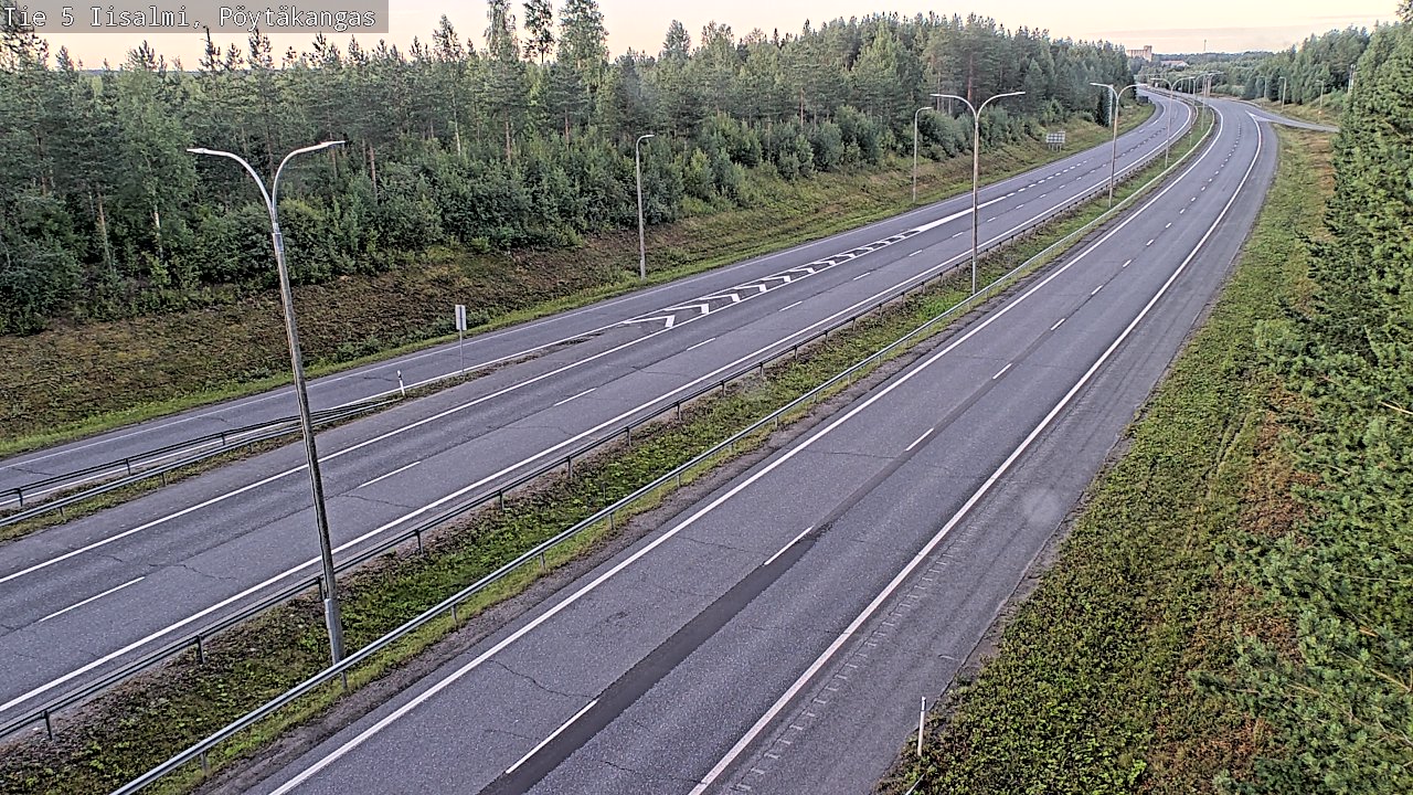 Weather Camera Image Väg 5 Idensalmi, Pöytäkangas, Iisalmi, Pohjois-Savo