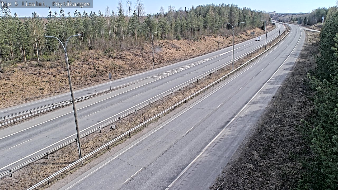 Weather Camera Image Väg 5 Idensalmi, Pöytäkangas, Iisalmi, Pohjois-Savo