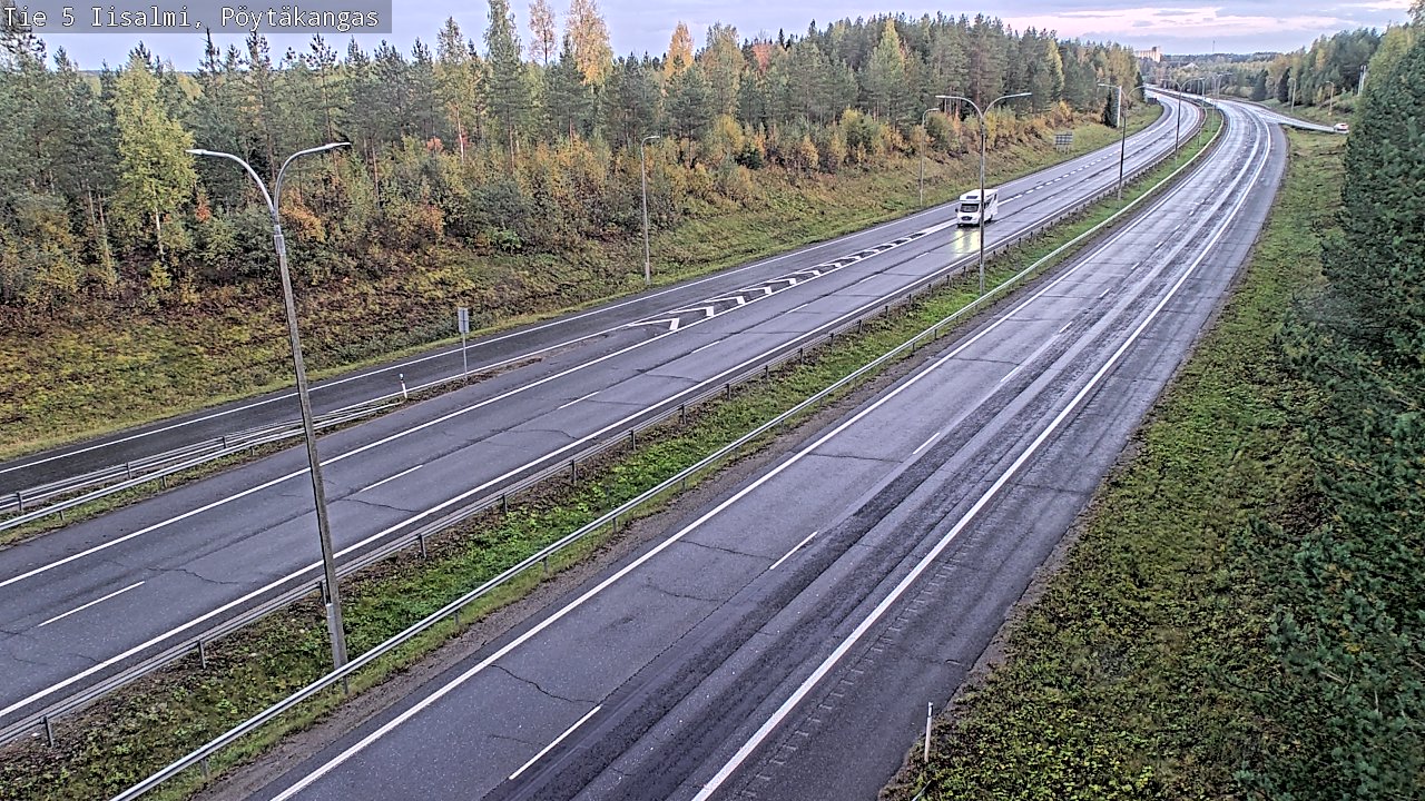 Weather Camera Image Road 5 Iisalmi, Pöytäkangas, Iisalmi, Pohjois-Savo