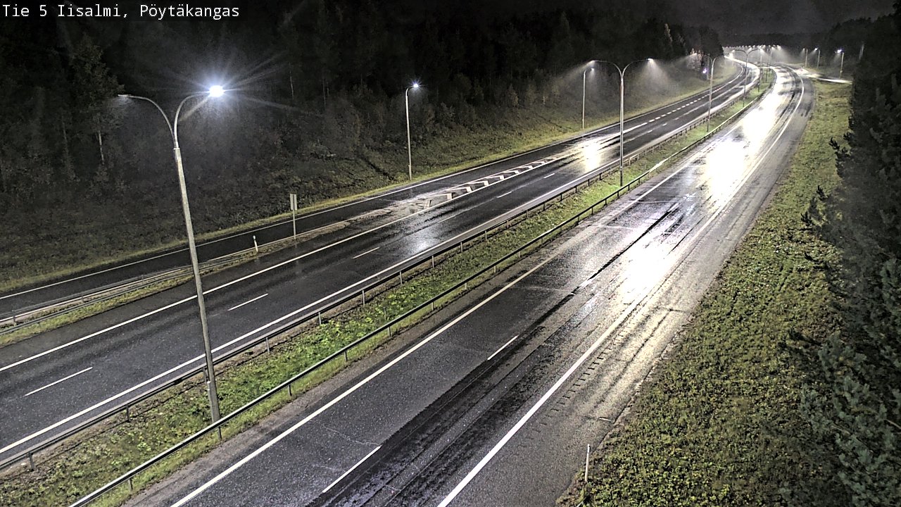 Weather Camera Image Road 5 Iisalmi, Pöytäkangas, Iisalmi, Pohjois-Savo
