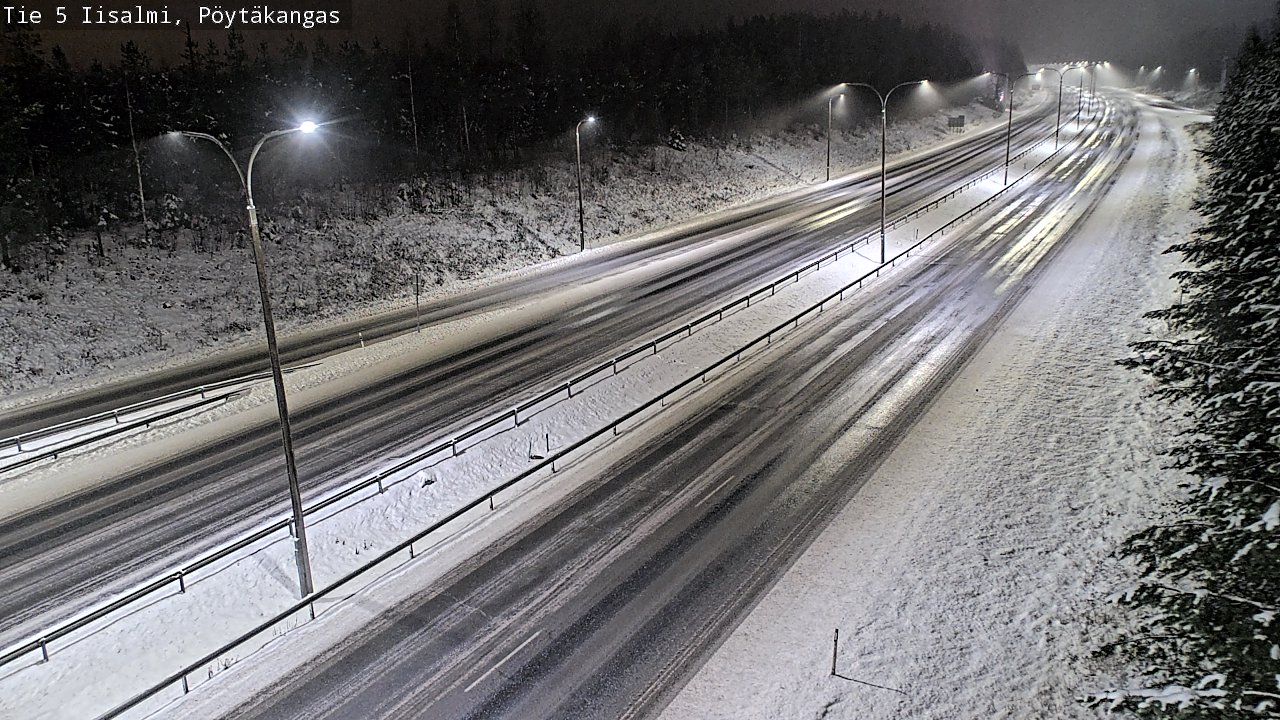 Weather Camera Image Road 5 Iisalmi, Pöytäkangas, Iisalmi, Pohjois-Savo