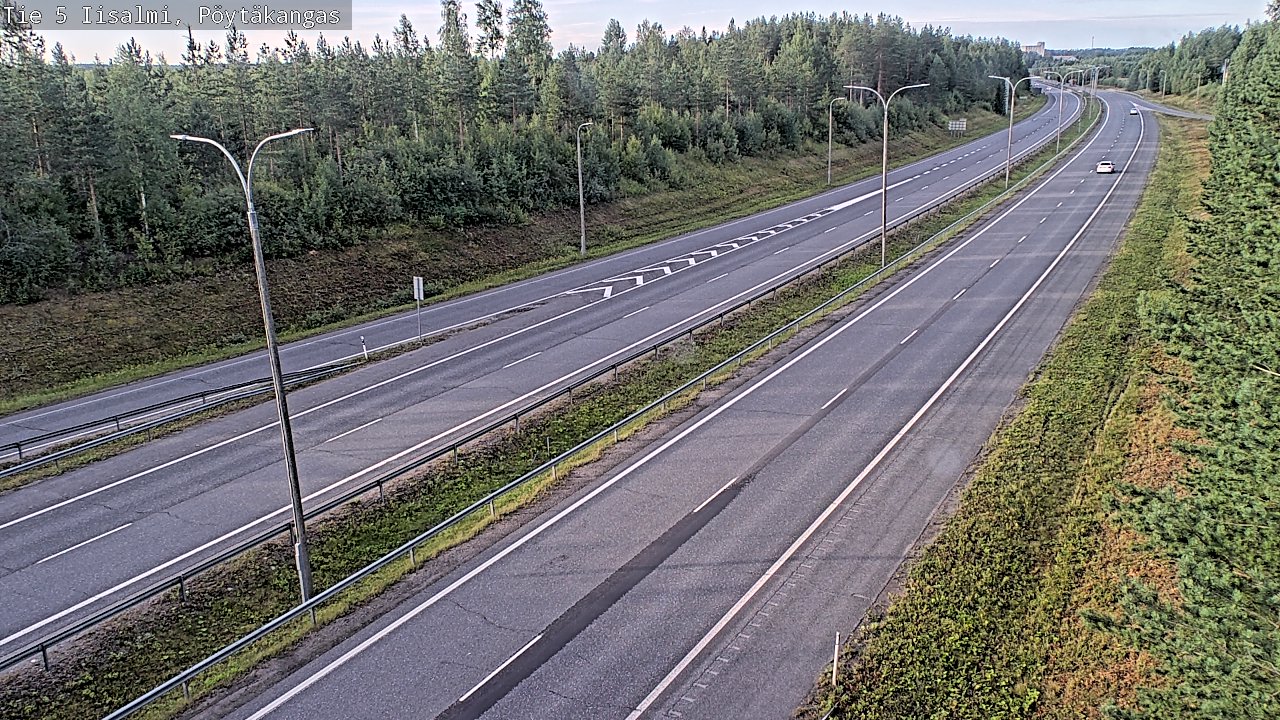 Weather Camera Image Road 5 Iisalmi, Pöytäkangas, Iisalmi, Pohjois-Savo