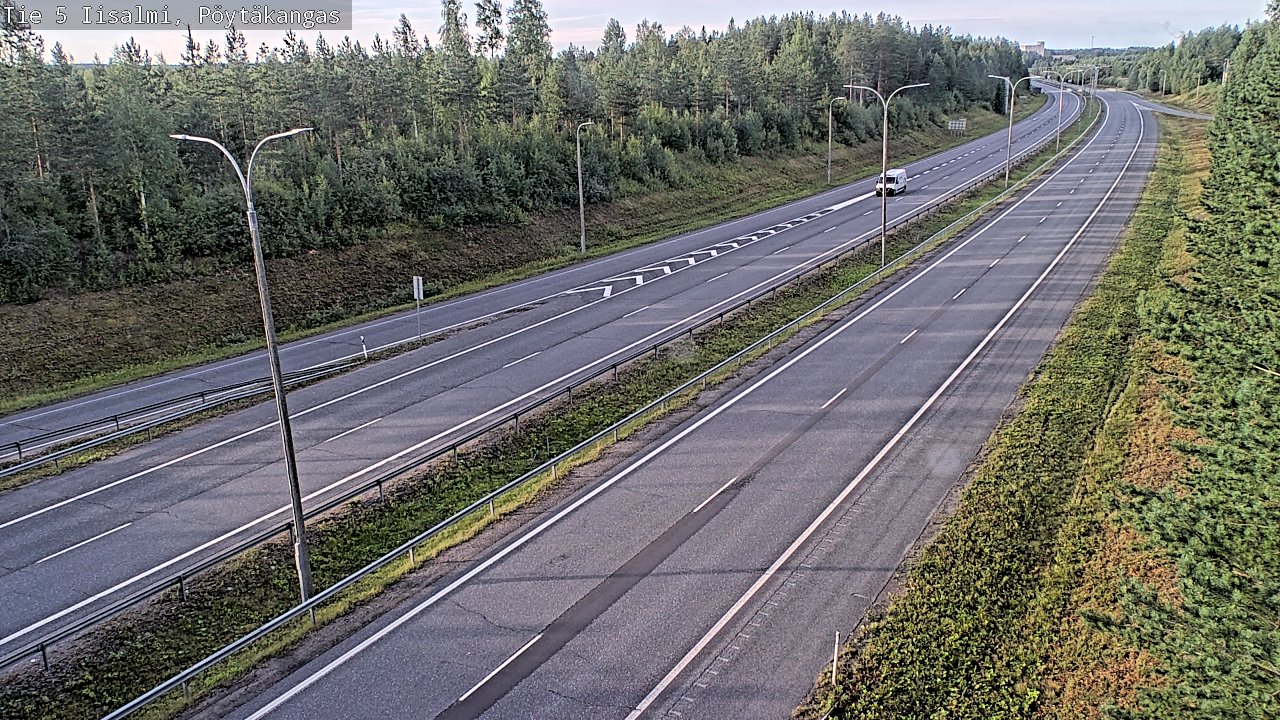 Weather Camera Image Road 5 Iisalmi, Pöytäkangas, Iisalmi, Pohjois-Savo