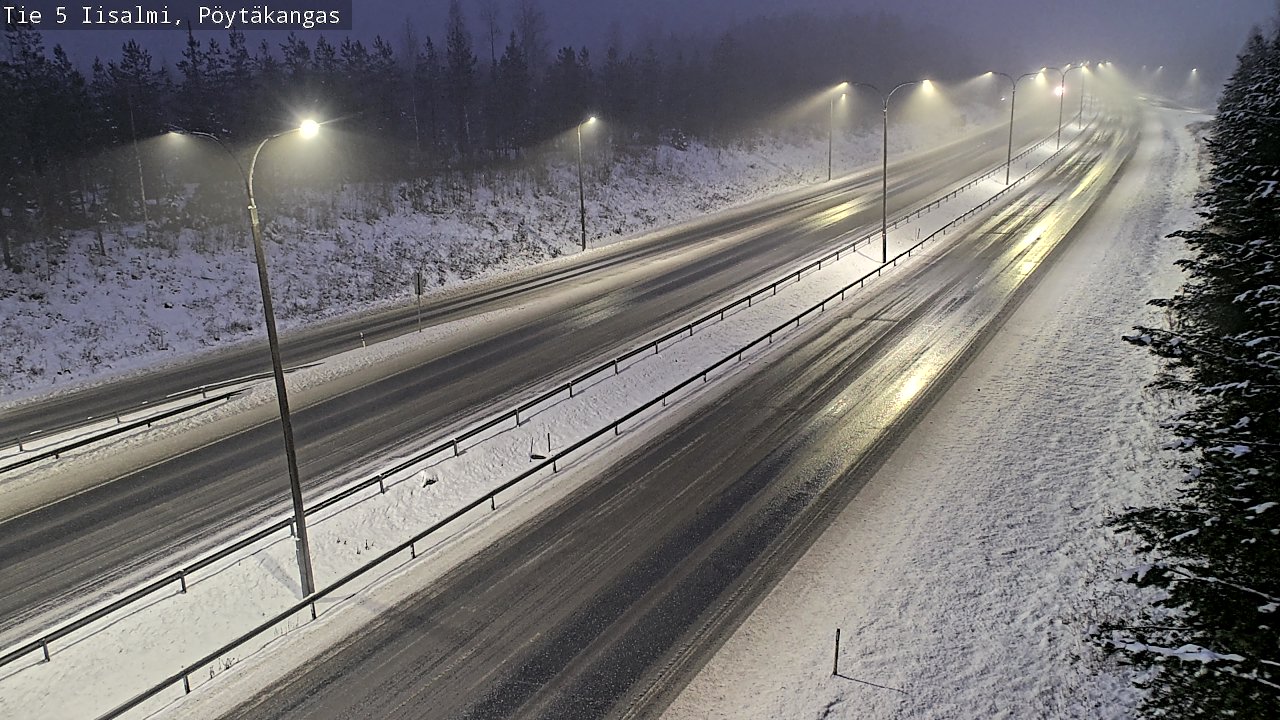 Weather Camera Image Road 5 Iisalmi, Pöytäkangas, Iisalmi, Pohjois-Savo