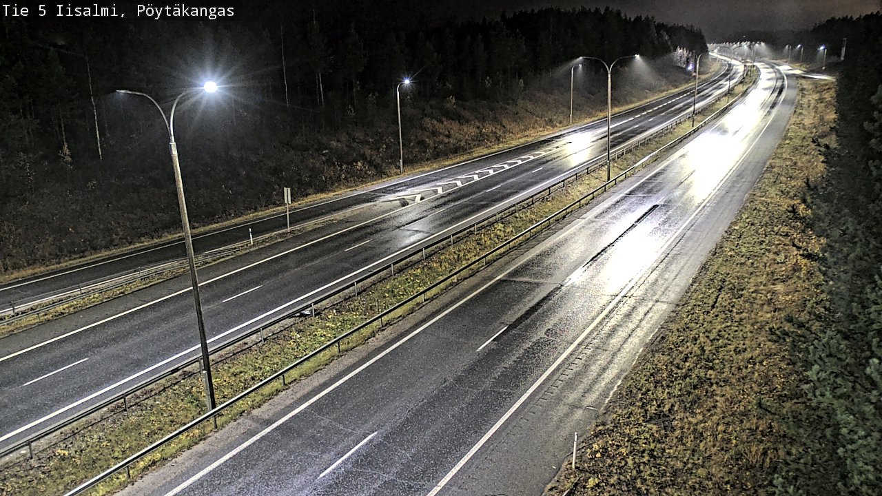 Weather Camera Image Road 5 Iisalmi, Pöytäkangas, Iisalmi, Pohjois-Savo
