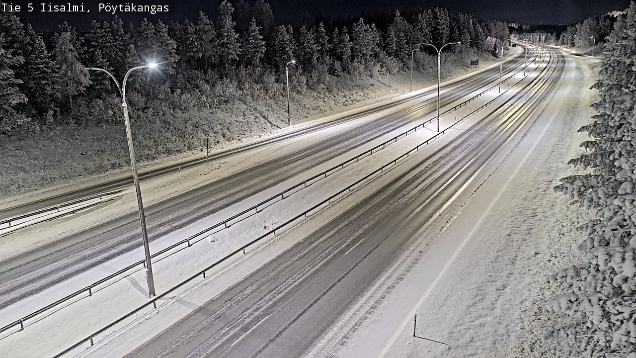 Weather Camera Image Väg 5 Idensalmi, Pöytäkangas, Iisalmi, Pohjois-Savo