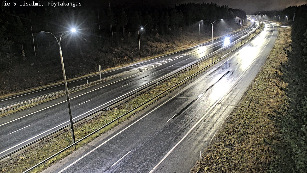 Weather Camera Image Road 5 Iisalmi, Pöytäkangas, Iisalmi, Pohjois-Savo