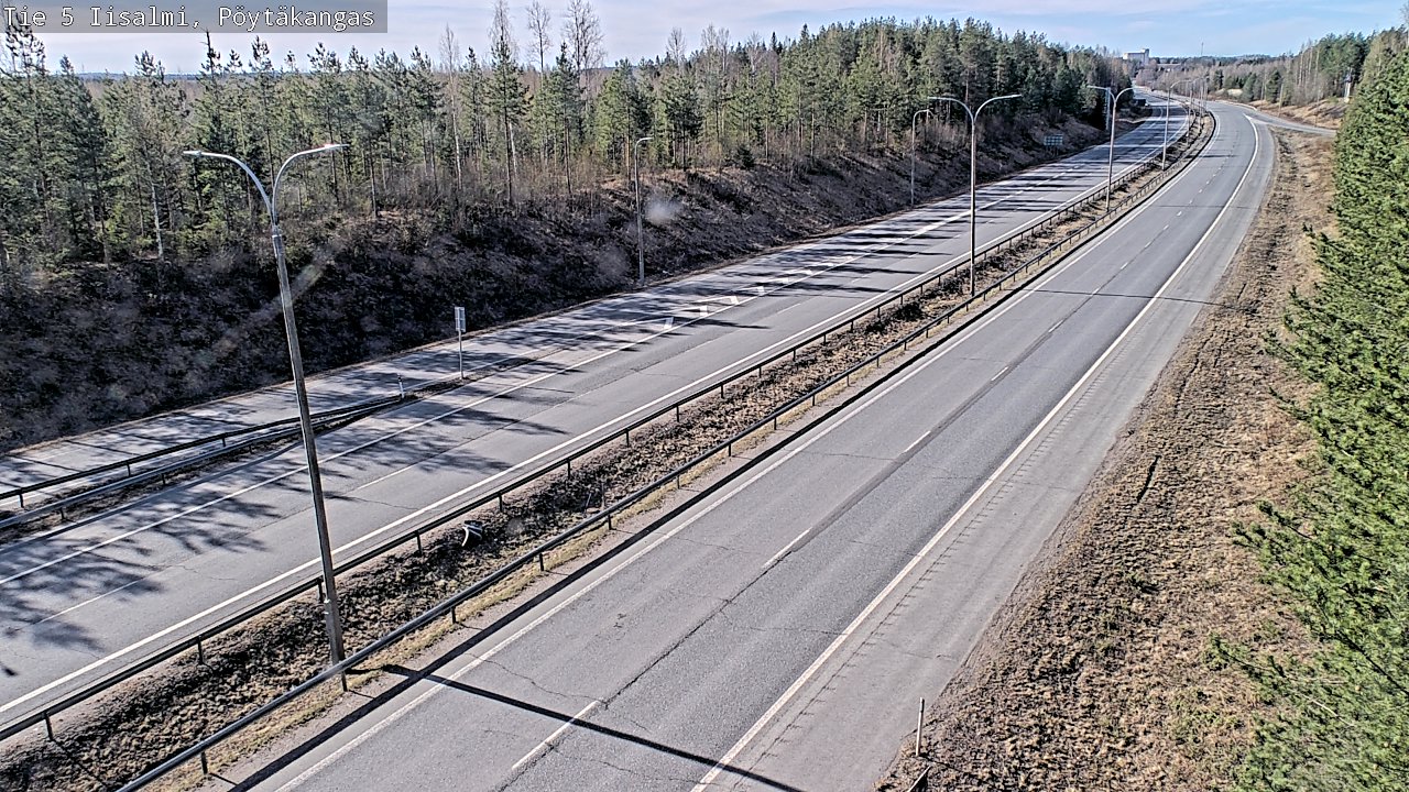 Weather Camera Image Väg 5 Idensalmi, Pöytäkangas, Iisalmi, Pohjois-Savo