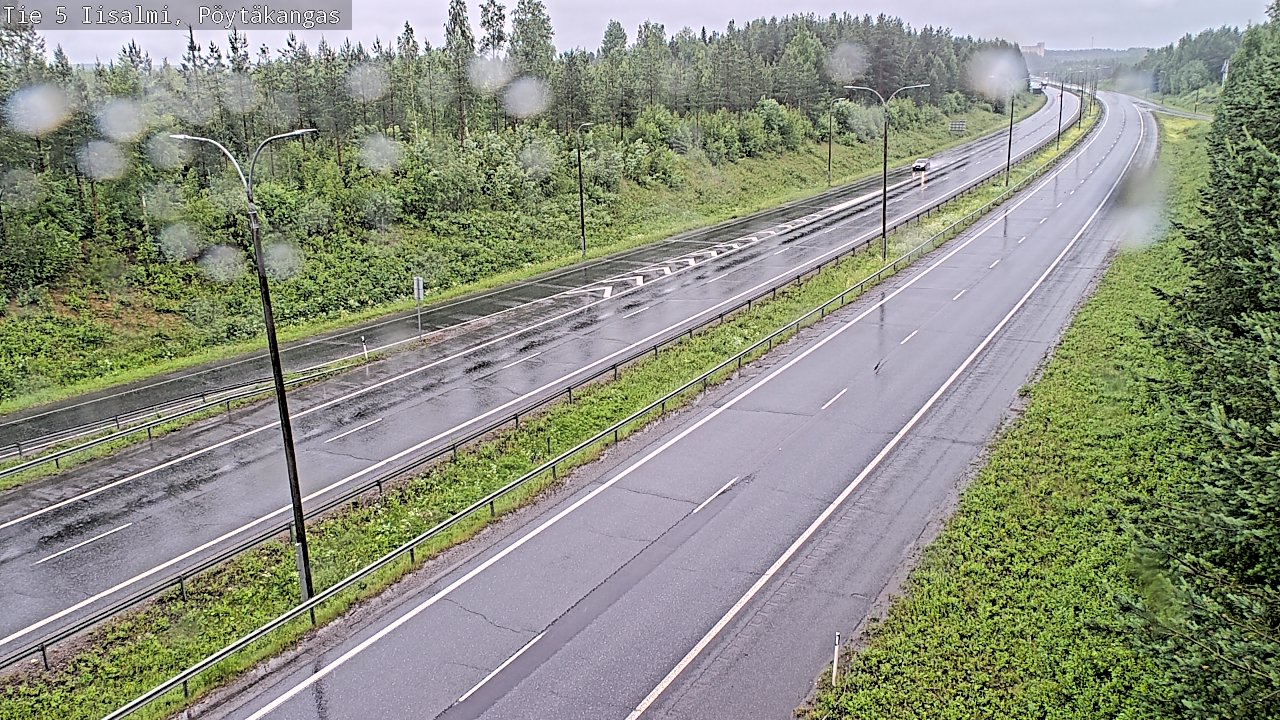 Weather Camera Image Väg 5 Idensalmi, Pöytäkangas, Iisalmi, Pohjois-Savo