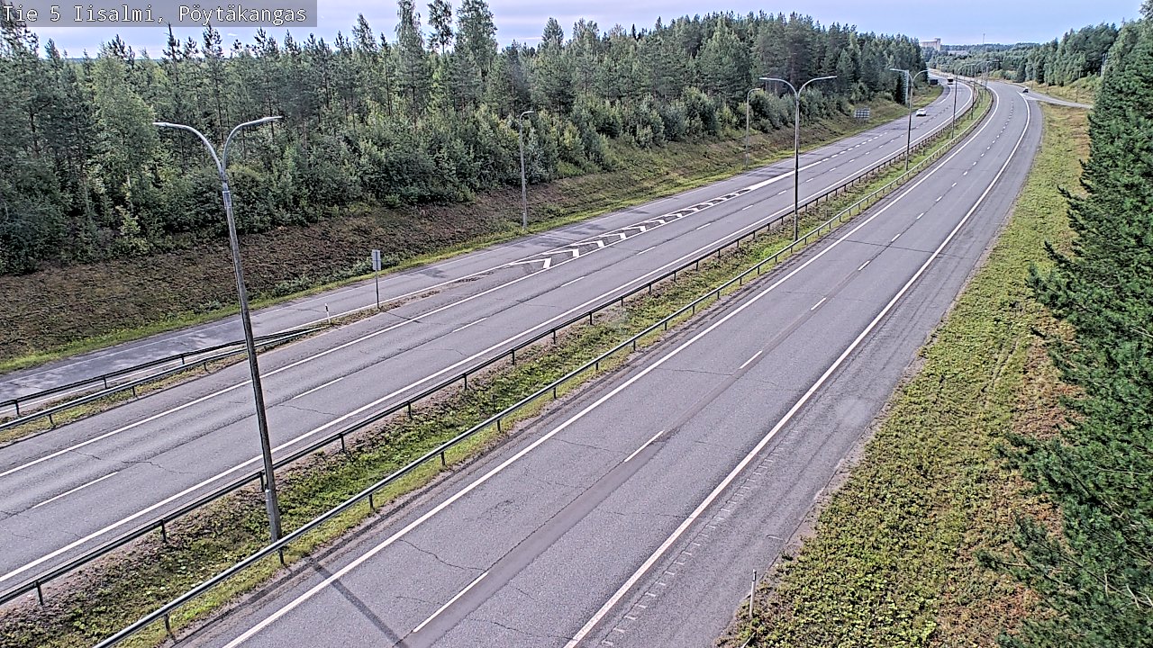 Weather Camera Image Väg 5 Idensalmi, Pöytäkangas, Iisalmi, Pohjois-Savo