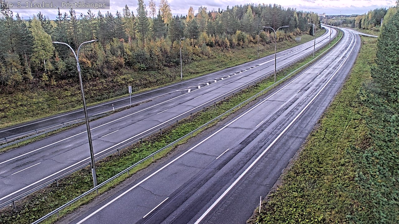 Weather Camera Image Road 5 Iisalmi, Pöytäkangas, Iisalmi, Pohjois-Savo