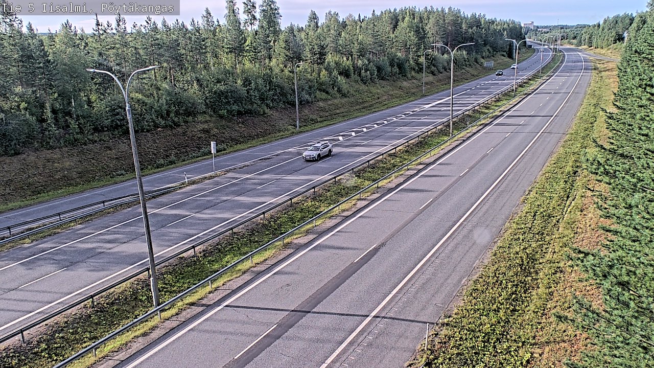 Weather Camera Image Väg 5 Idensalmi, Pöytäkangas, Iisalmi, Pohjois-Savo