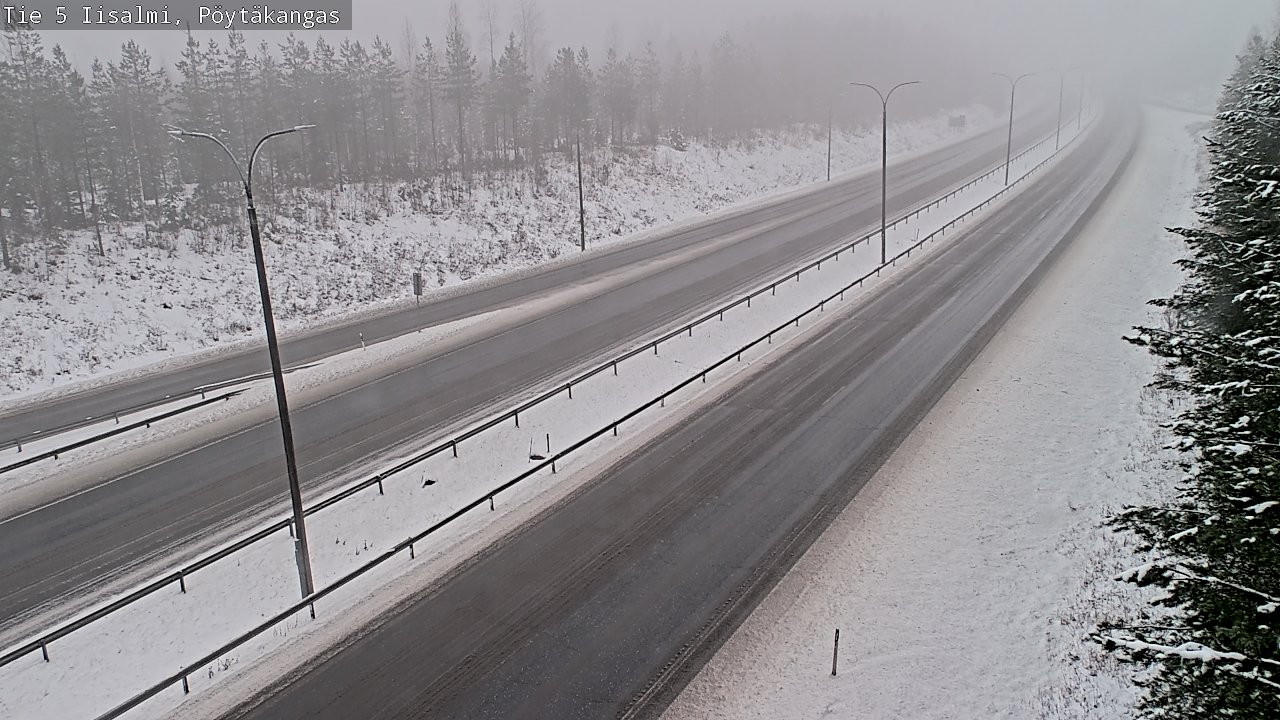 Weather Camera Image Road 5 Iisalmi, Pöytäkangas, Iisalmi, Pohjois-Savo