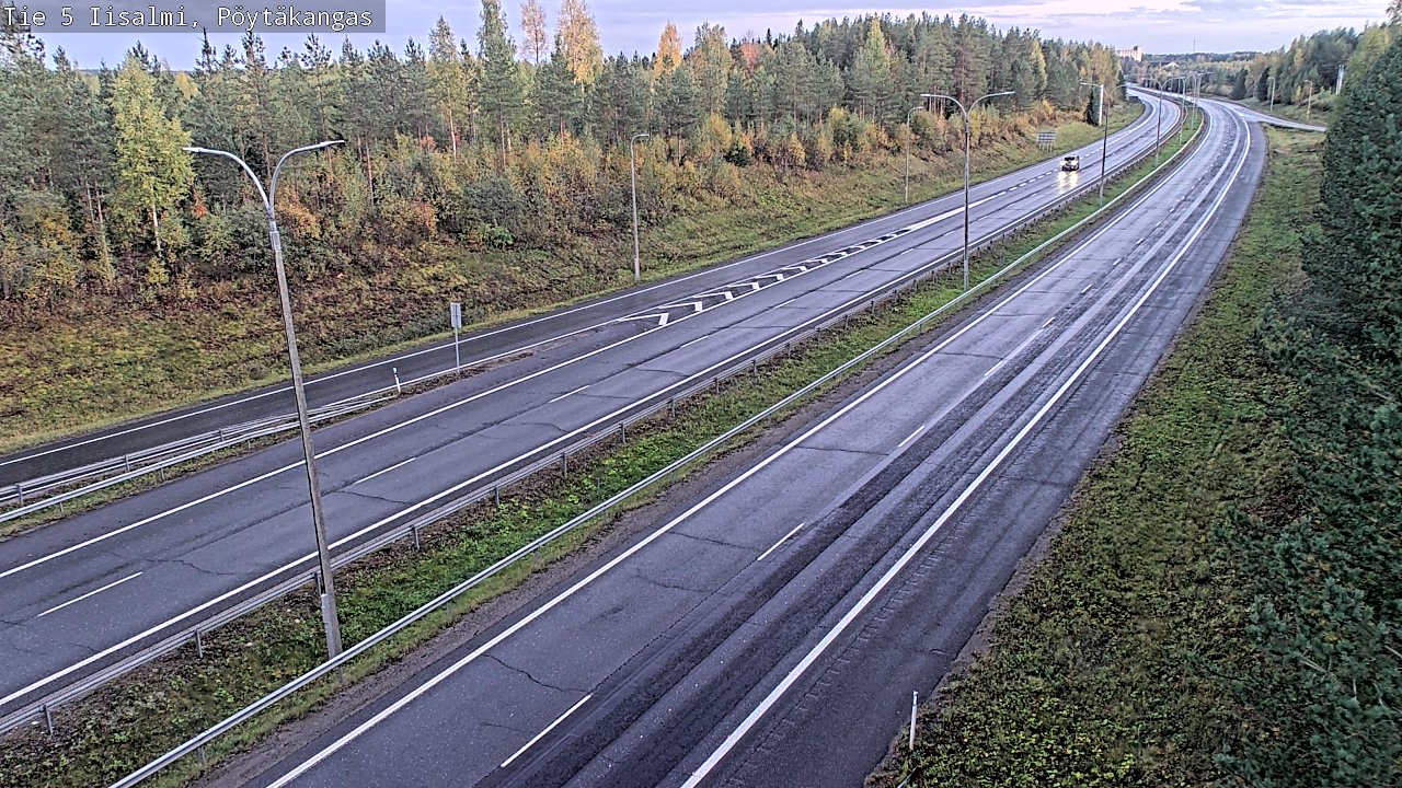 Weather Camera Image Road 5 Iisalmi, Pöytäkangas, Iisalmi, Pohjois-Savo