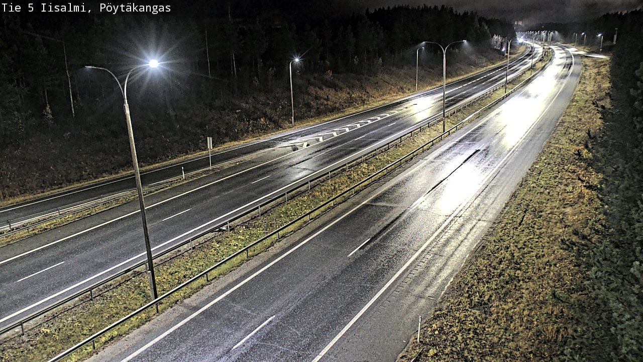 Weather Camera Image Road 5 Iisalmi, Pöytäkangas, Iisalmi, Pohjois-Savo
