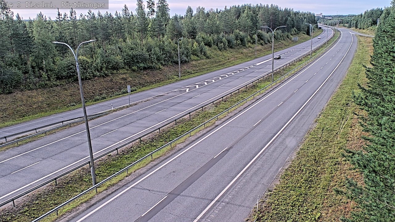 Weather Camera Image Väg 5 Idensalmi, Pöytäkangas, Iisalmi, Pohjois-Savo