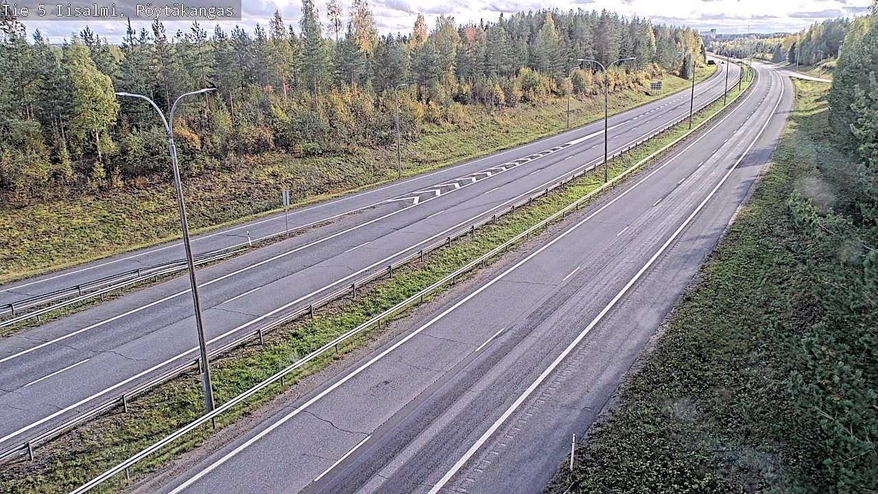 Weather Camera Image Road 5 Iisalmi, Pöytäkangas, Iisalmi, Pohjois-Savo
