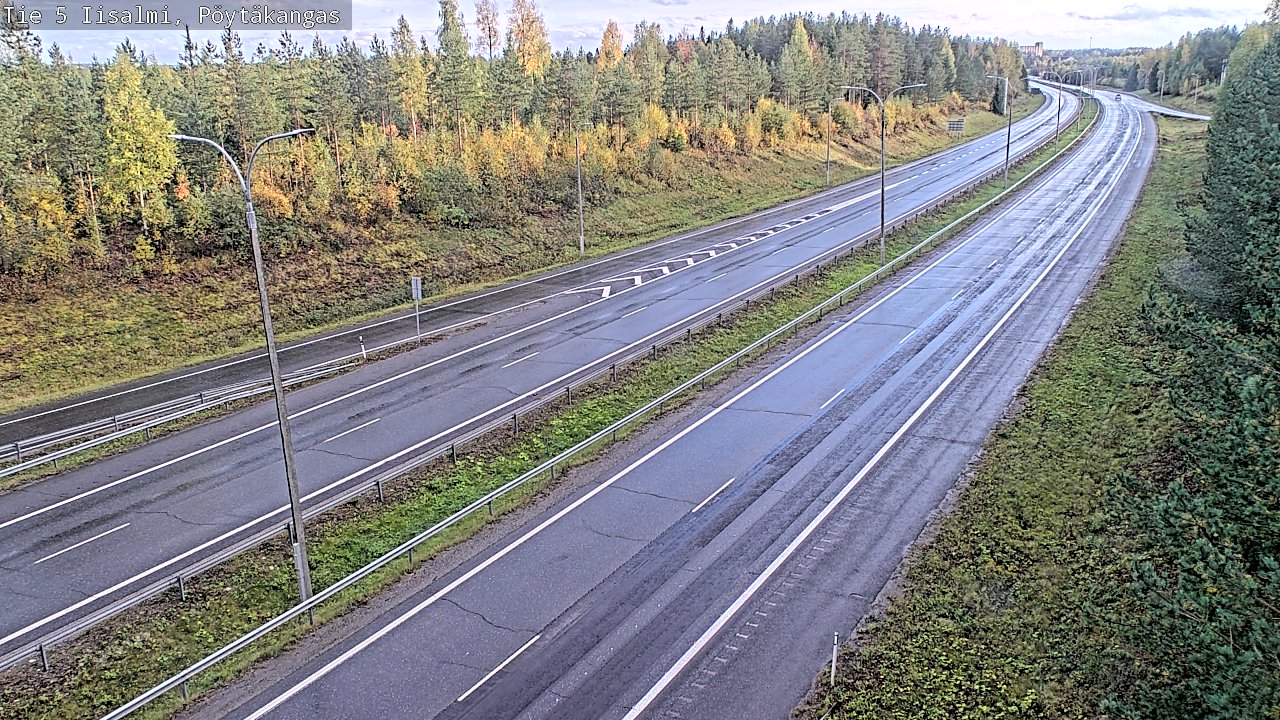 Weather Camera Image Road 5 Iisalmi, Pöytäkangas, Iisalmi, Pohjois-Savo