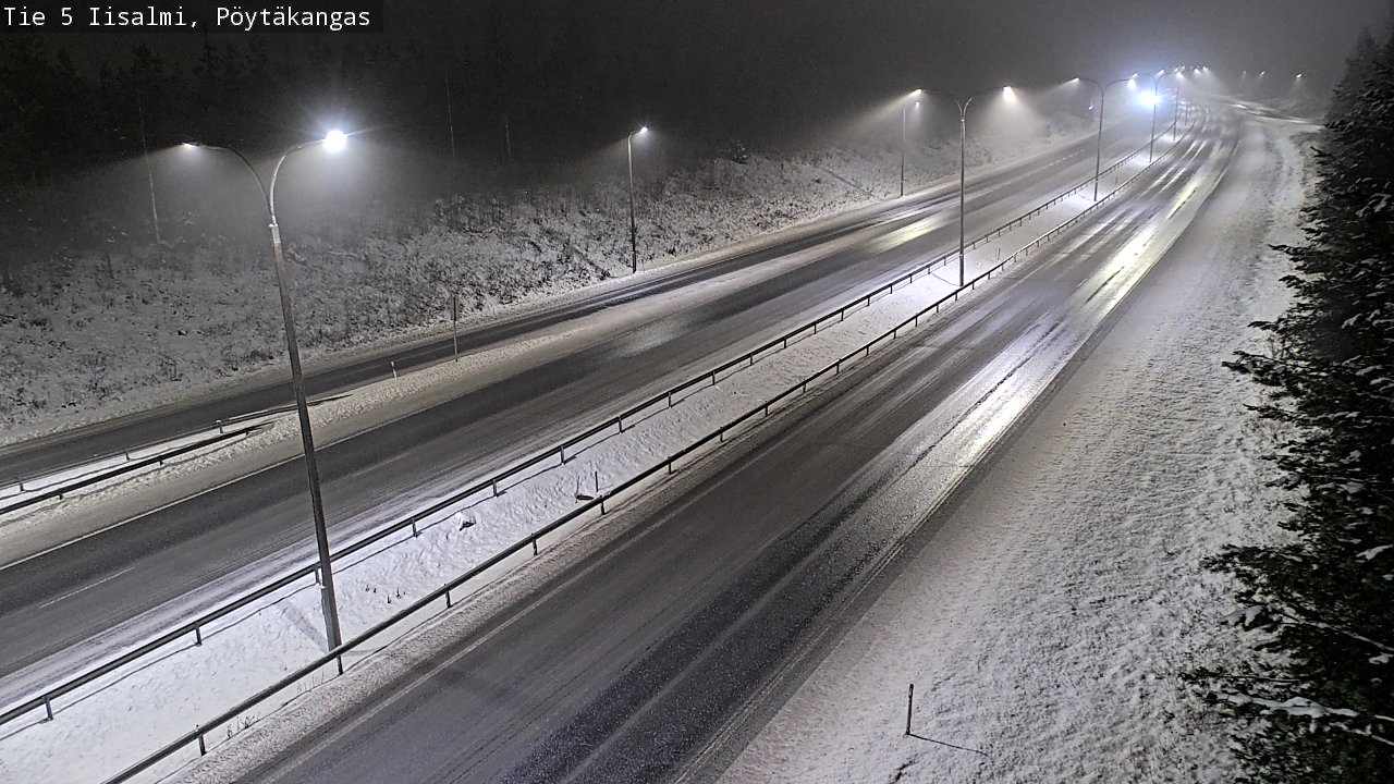 Weather Camera Image Road 5 Iisalmi, Pöytäkangas, Iisalmi, Pohjois-Savo