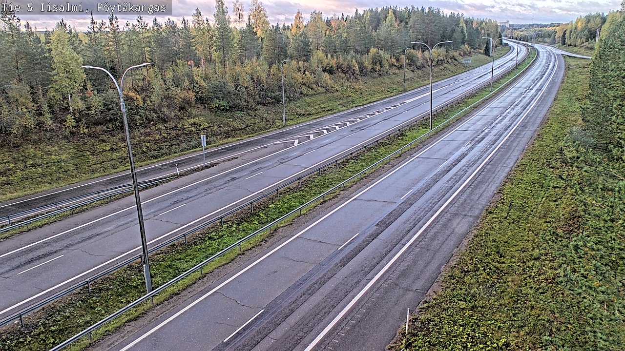 Weather Camera Image Road 5 Iisalmi, Pöytäkangas, Iisalmi, Pohjois-Savo