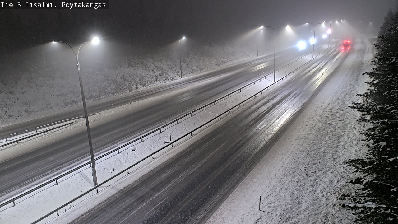 Weather Camera Image Road 5 Iisalmi, Pöytäkangas, Iisalmi, Pohjois-Savo