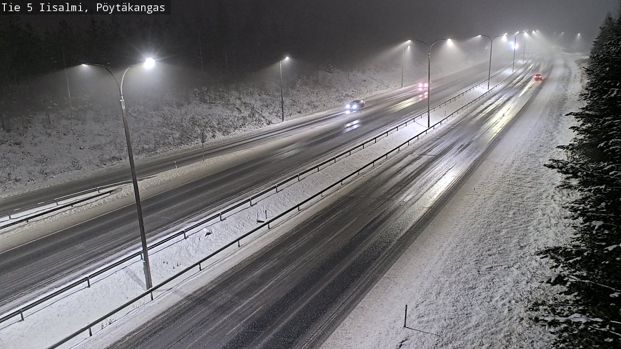 Weather Camera Image Road 5 Iisalmi, Pöytäkangas, Iisalmi, Pohjois-Savo