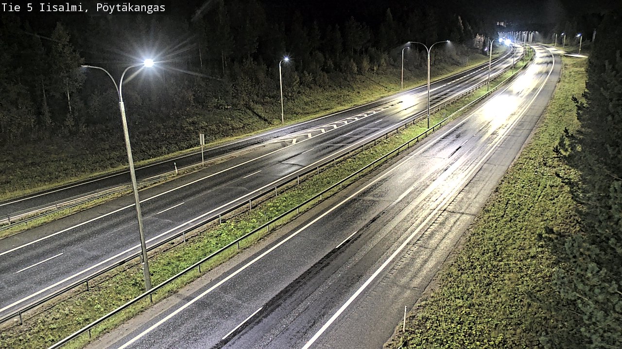 Weather Camera Image Road 5 Iisalmi, Pöytäkangas, Iisalmi, Pohjois-Savo