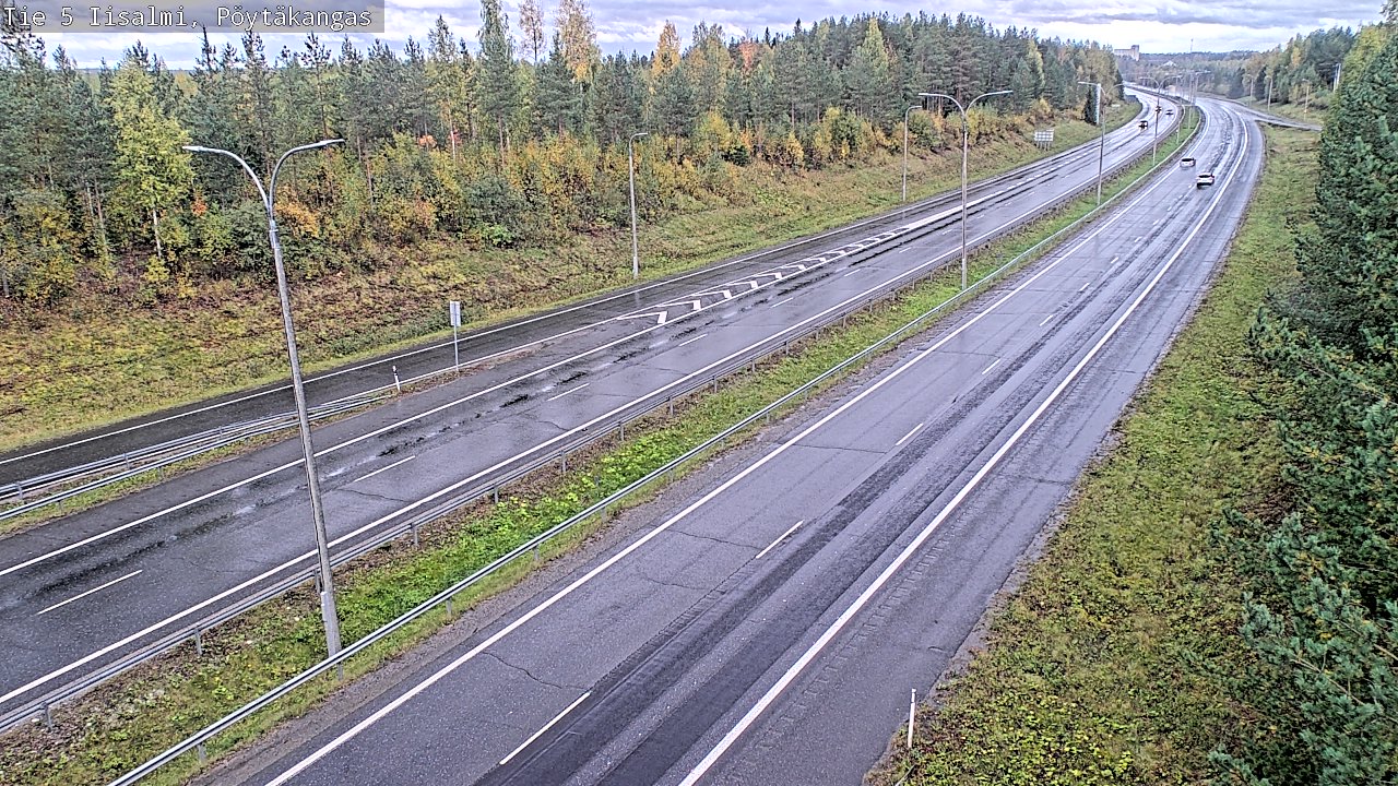 Weather Camera Image Road 5 Iisalmi, Pöytäkangas, Iisalmi, Pohjois-Savo