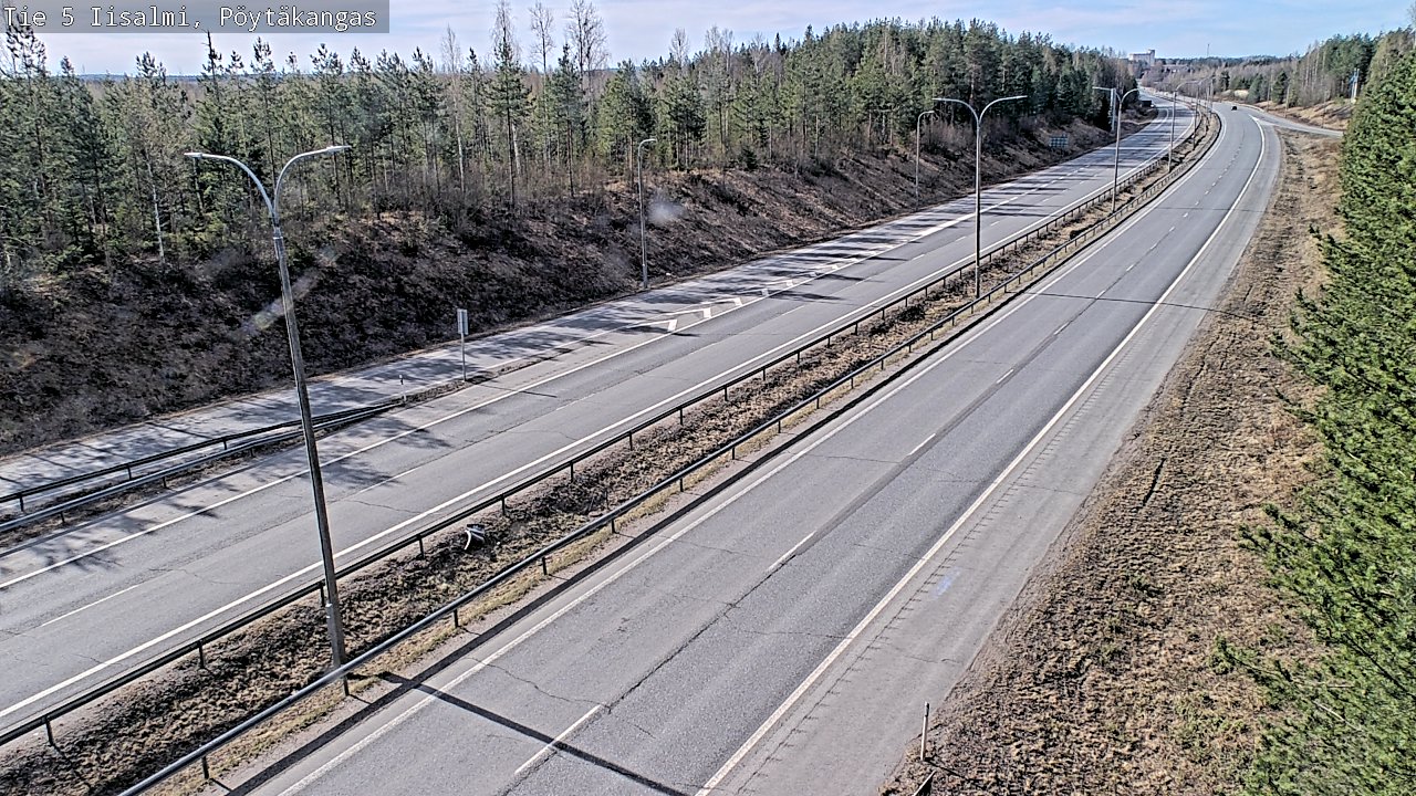 Weather Camera Image Väg 5 Idensalmi, Pöytäkangas, Iisalmi, Pohjois-Savo