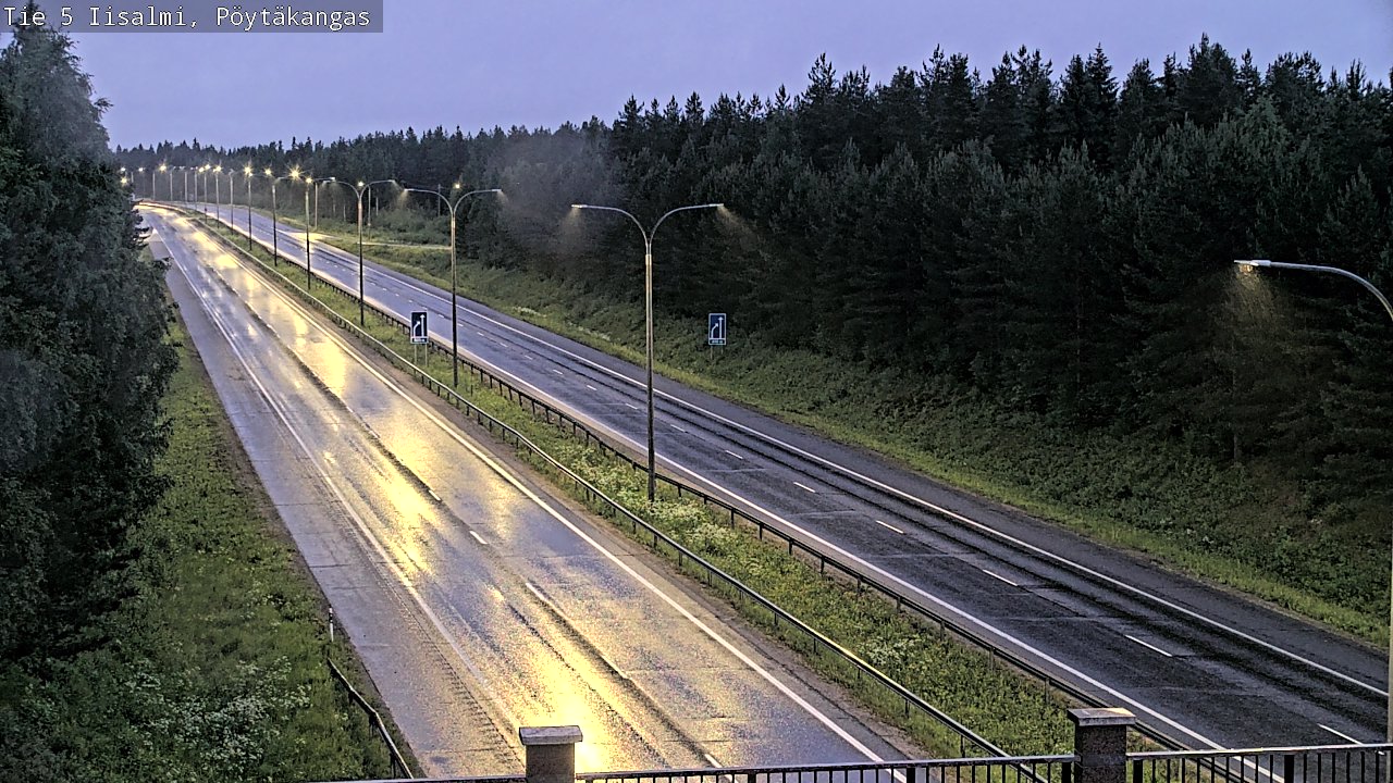 Weather Camera Image Road 5 Iisalmi, Pöytäkangas, Iisalmi, Pohjois-Savo