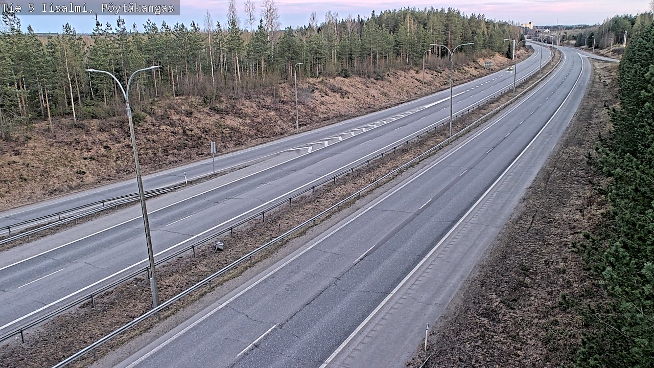 Weather Camera Image Väg 5 Idensalmi, Pöytäkangas, Iisalmi, Pohjois-Savo