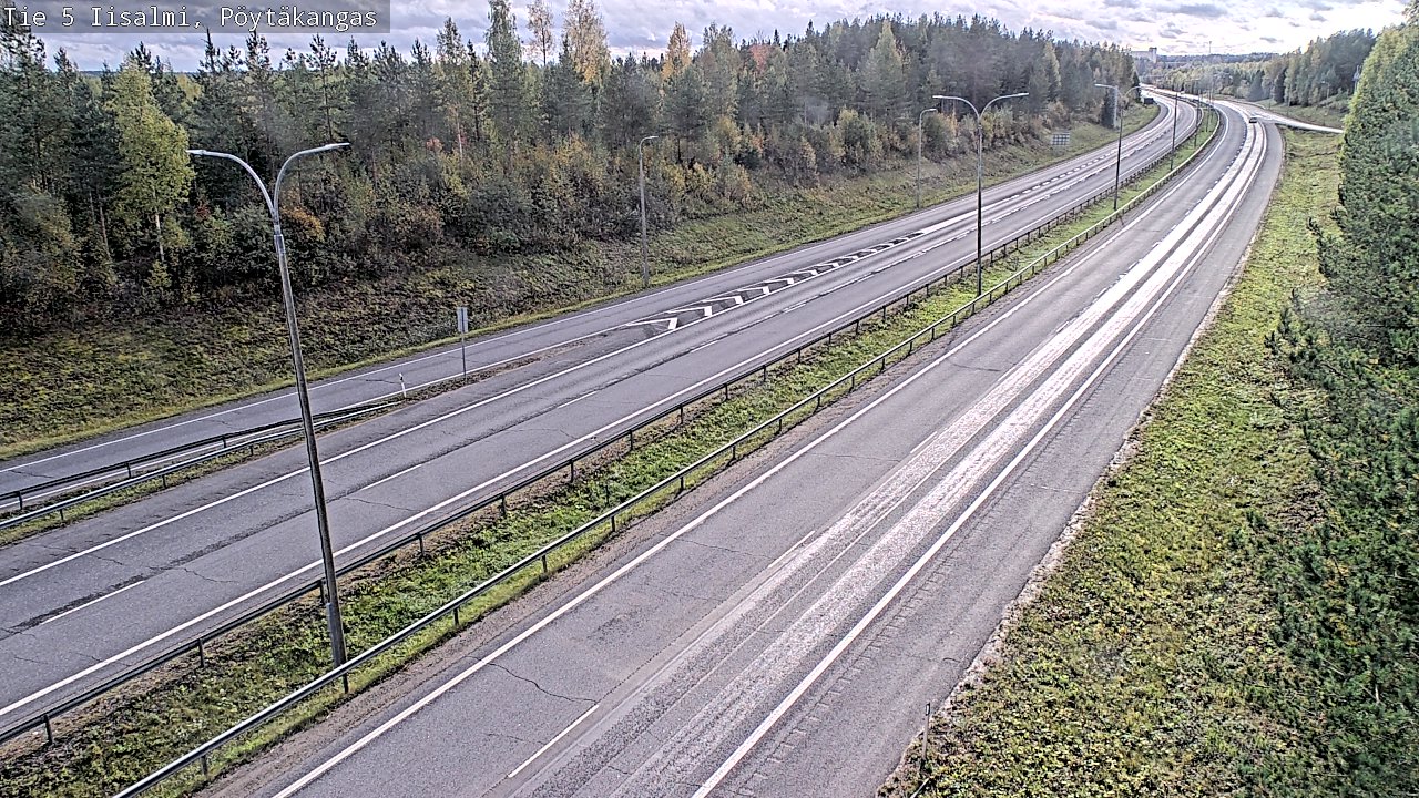 Weather Camera Image Road 5 Iisalmi, Pöytäkangas, Iisalmi, Pohjois-Savo