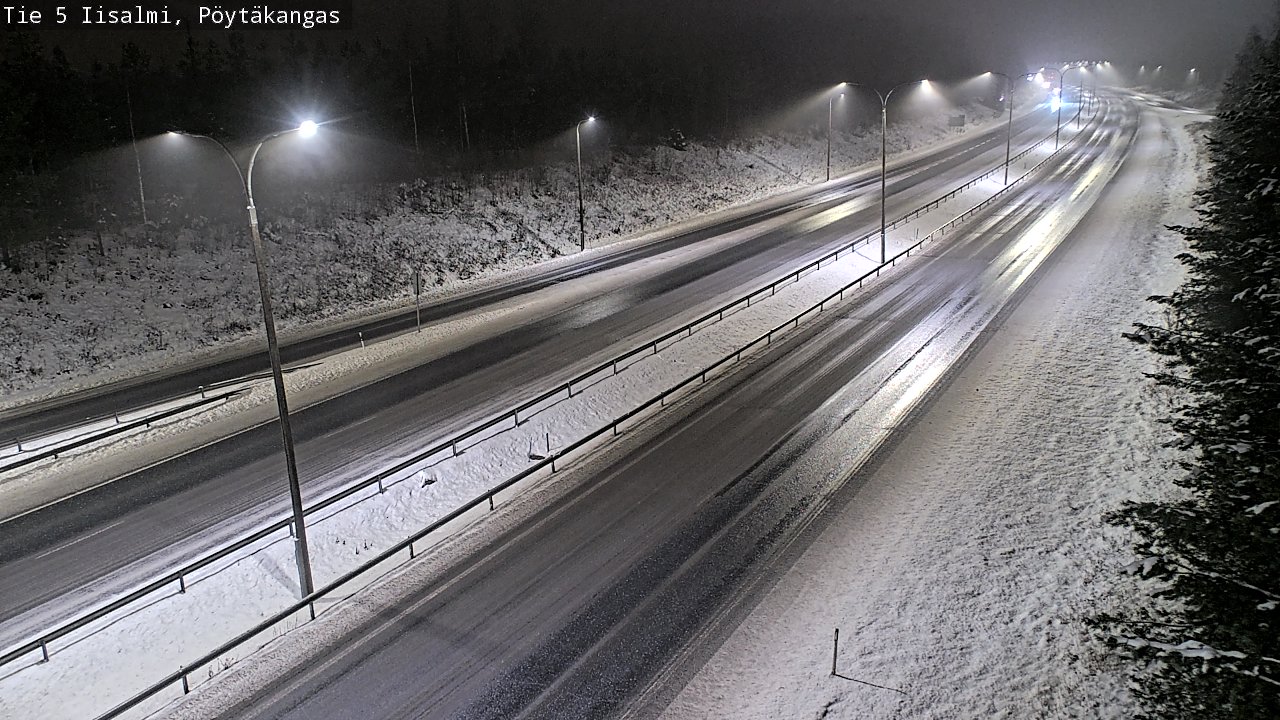 Weather Camera Image Road 5 Iisalmi, Pöytäkangas, Iisalmi, Pohjois-Savo