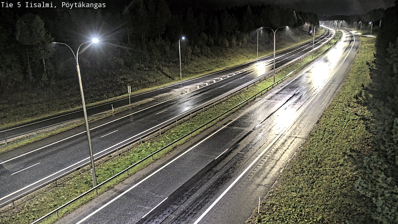 Weather Camera Image Road 5 Iisalmi, Pöytäkangas, Iisalmi, Pohjois-Savo