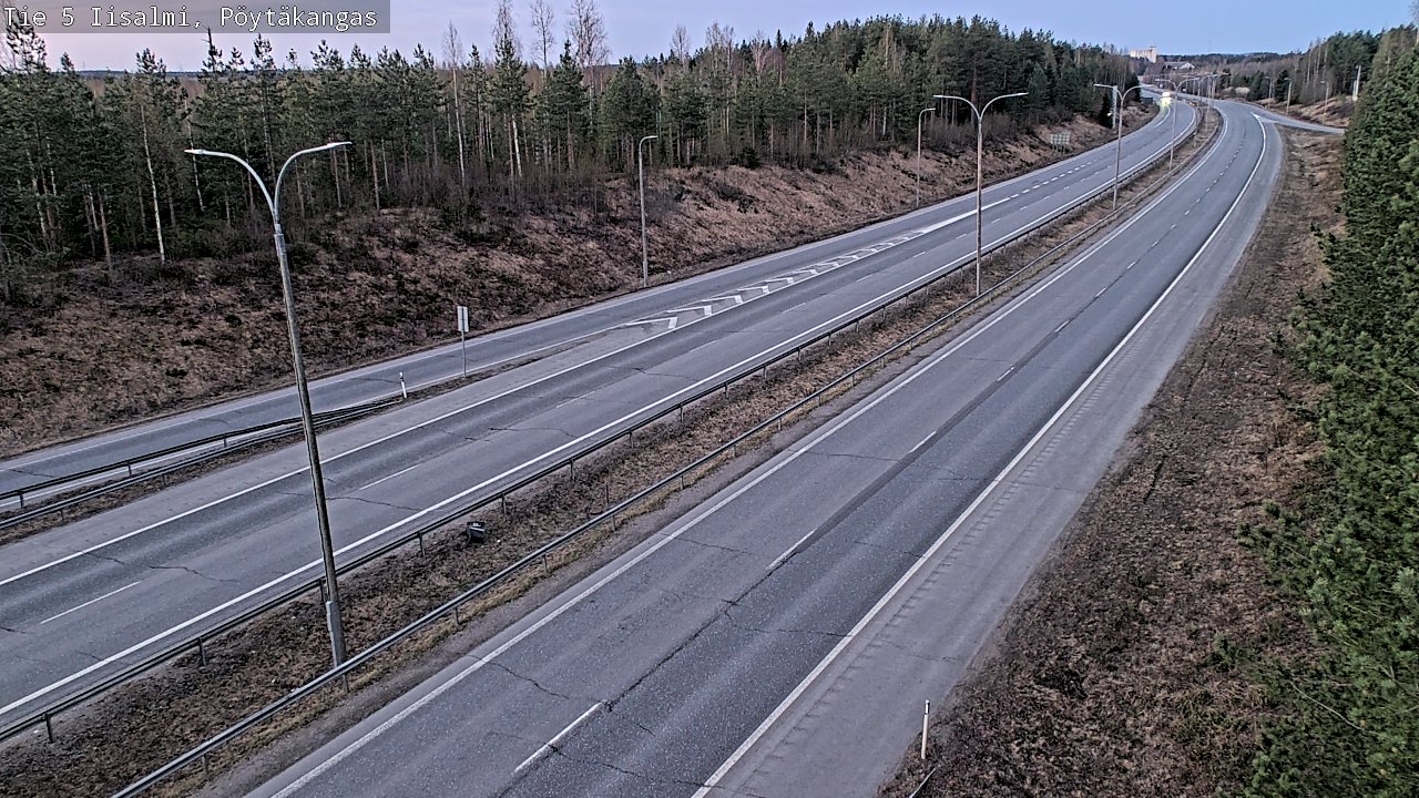 Weather Camera Image Road 5 Iisalmi, Pöytäkangas, Iisalmi, Pohjois-Savo