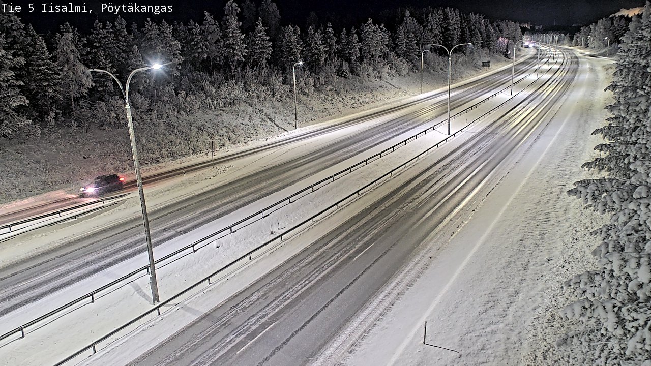 Weather Camera Image Väg 5 Idensalmi, Pöytäkangas, Iisalmi, Pohjois-Savo