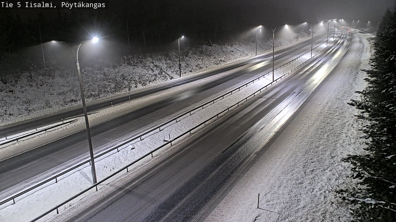 Weather Camera Image Road 5 Iisalmi, Pöytäkangas, Iisalmi, Pohjois-Savo