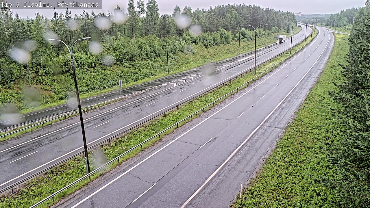 Weather Camera Image Road 5 Iisalmi, Pöytäkangas, Iisalmi, Pohjois-Savo
