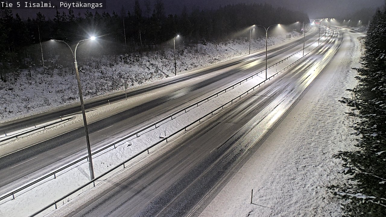 Weather Camera Image Road 5 Iisalmi, Pöytäkangas, Iisalmi, Pohjois-Savo