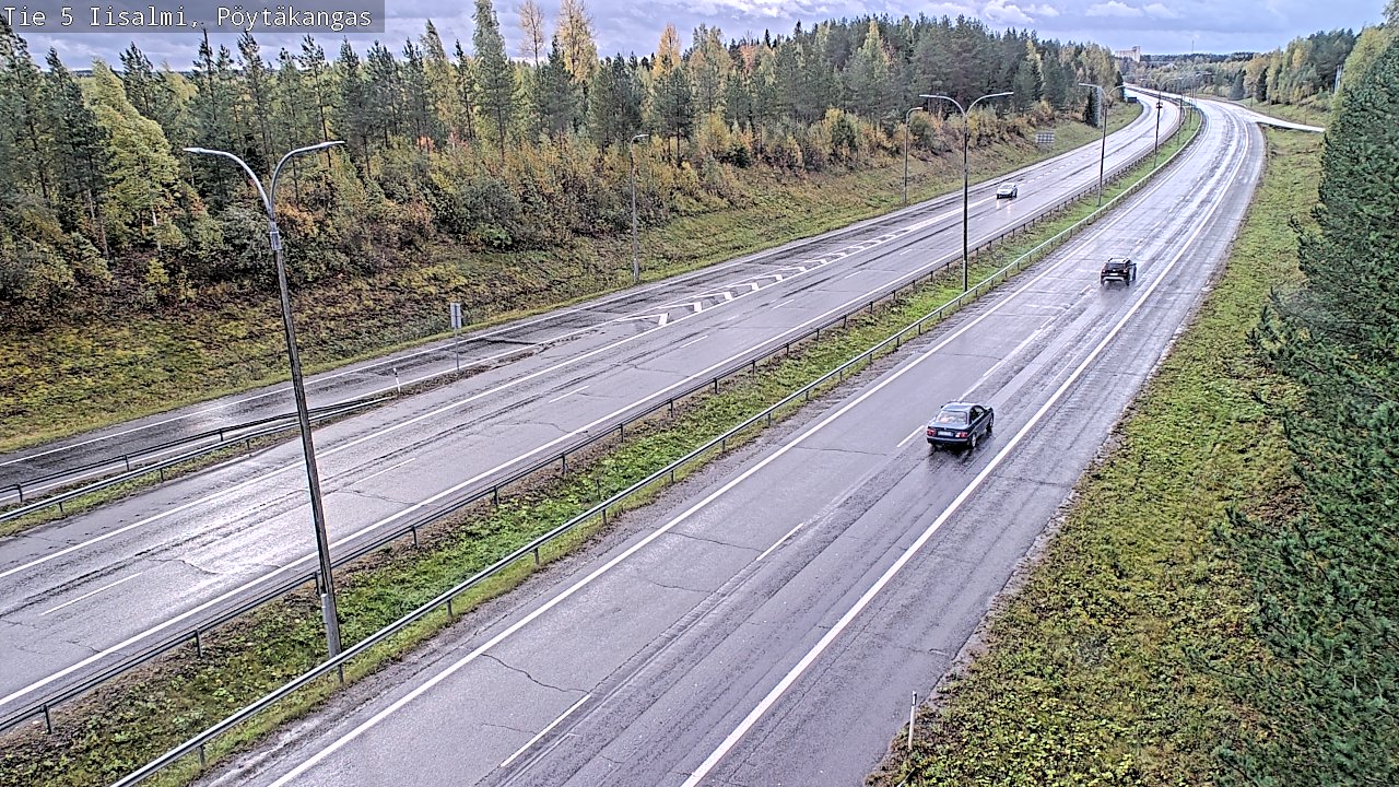 Weather Camera Image Road 5 Iisalmi, Pöytäkangas, Iisalmi, Pohjois-Savo