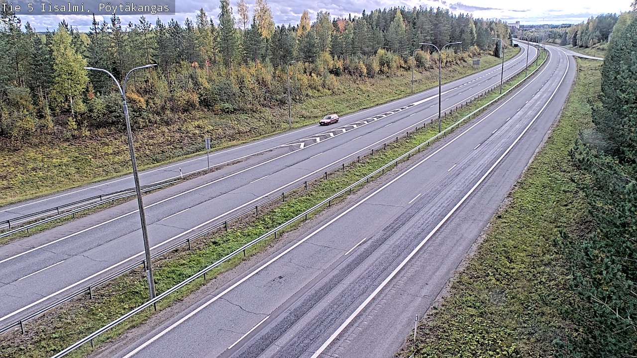 Weather Camera Image Road 5 Iisalmi, Pöytäkangas, Iisalmi, Pohjois-Savo