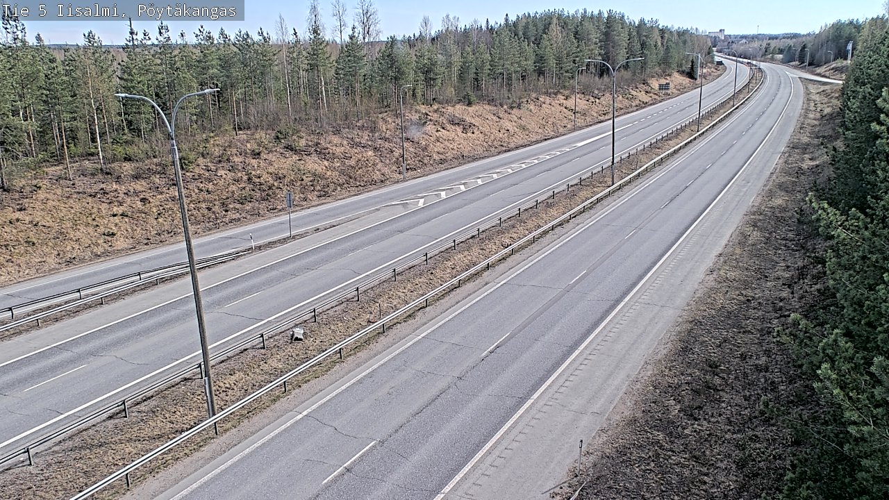 Weather Camera Image Väg 5 Idensalmi, Pöytäkangas, Iisalmi, Pohjois-Savo