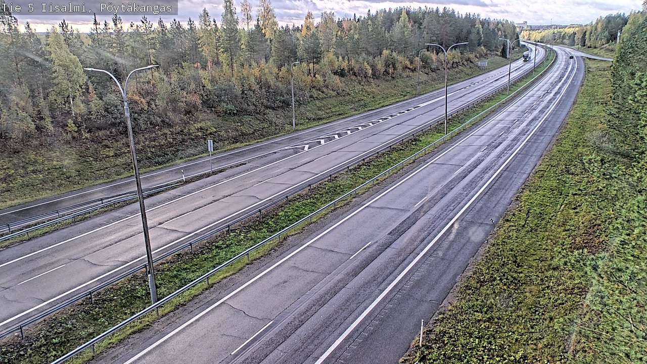 Weather Camera Image Road 5 Iisalmi, Pöytäkangas, Iisalmi, Pohjois-Savo